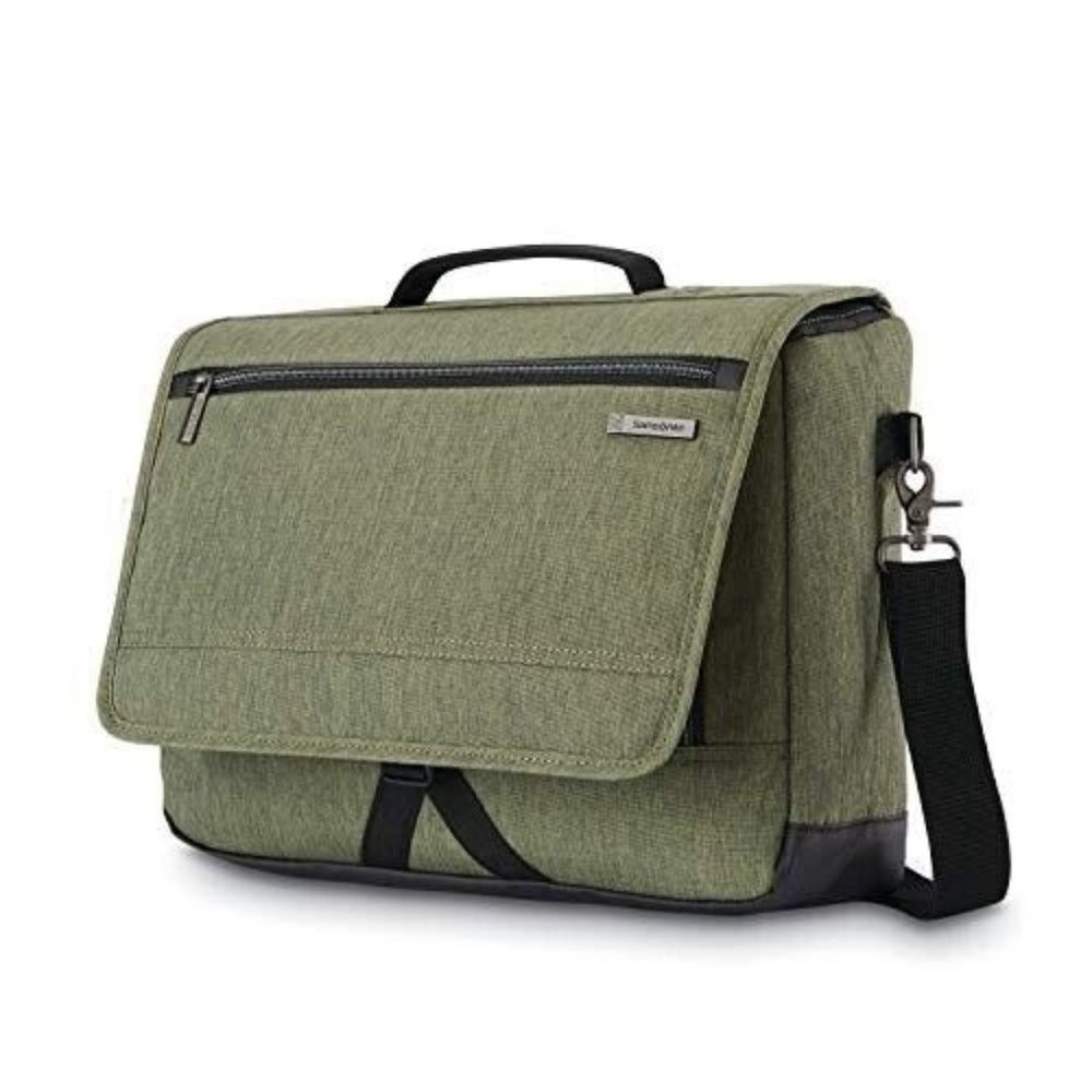 SOLD NWOT Samsonite Modern Utility Messenger Bag Laptop Green - Picture 1 of 13